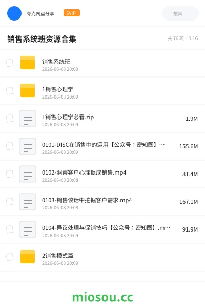 《销售系统班资源合集》职业资格学习资源封面