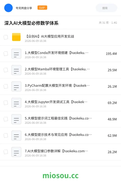 《深入AI大模型必修数学体系》人工智能学习资源封面