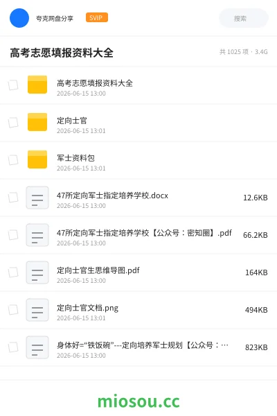 《高考志愿填报资料大全》教程网盘|学习资源网盘