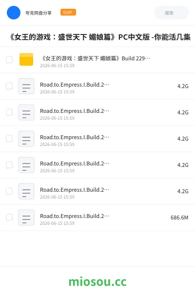 《🔥《女王的游戏：盛世天下 媚娘篇》PC中文版 -你能活几集》游戏网盘｜学习资源网盘