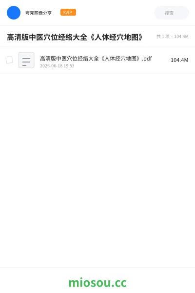 《高清版中医穴位经络大全《人体经穴地图》》医学网盘|学习资源网盘