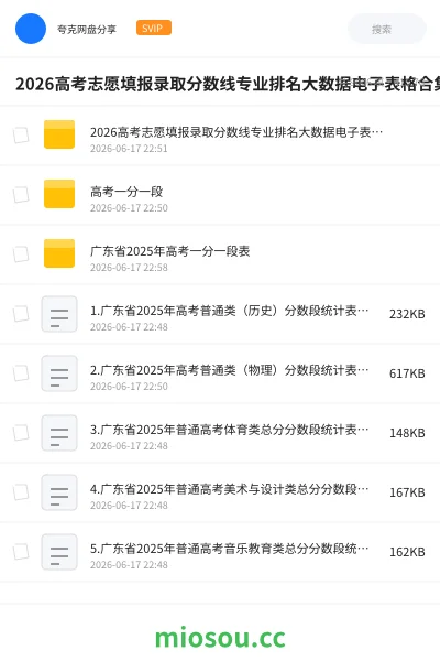 《2026高考志愿填报录取分数线专业排名大数据电子表格合集》教程学习资源封面
