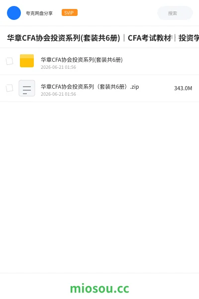 《华章CFA协会投资系列(套装共6册)|CFA考试教材|投资学经典》书籍学习资源封面