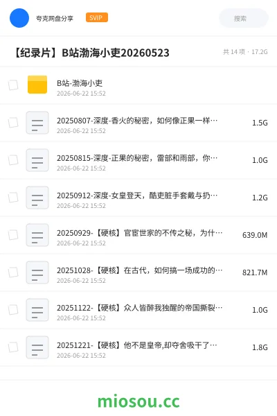 《B站-渤海小吏》教程学习资源封面