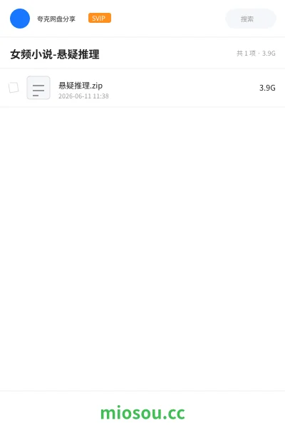 《女频小说-悬疑推理》小说学习资源封面