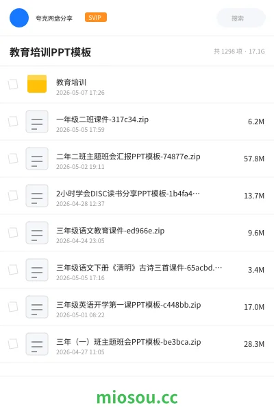 《教育培训PPT模板》教程网盘|学习资源网盘