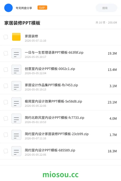《家居装修PPT模板》教程网盘|学习资源网盘