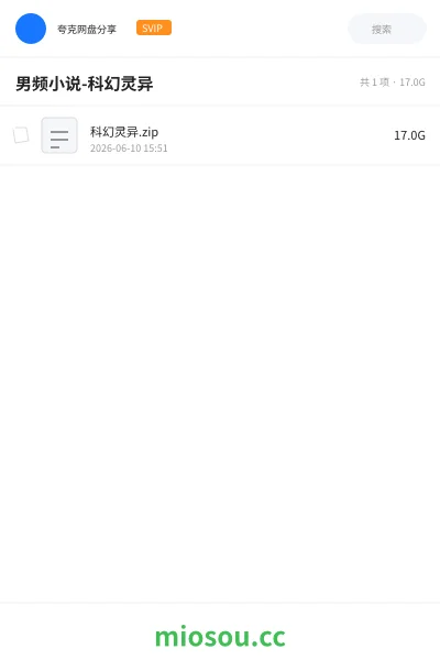 《男频小说-科幻灵异》小说学习资源封面