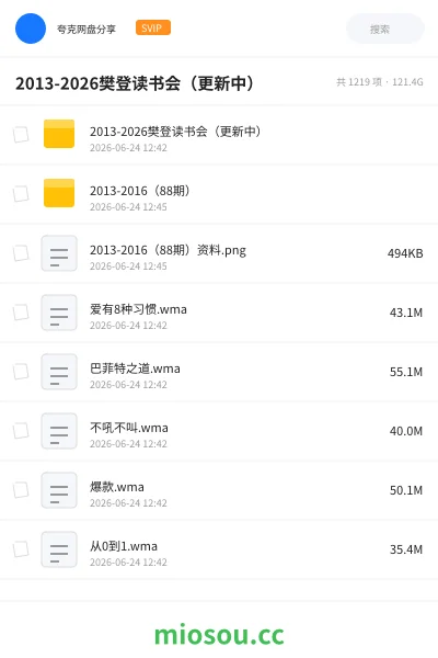 《2013-2026樊登读书会（更新中）》书籍网盘｜学习资源网盘