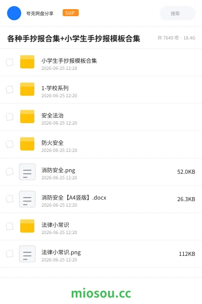 《各种手抄报合集+小学生手抄报模板合集》教程网盘|学习资源网盘