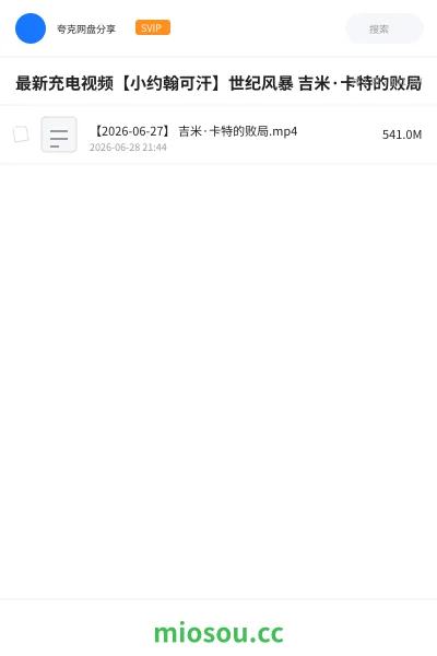 《最新充电视频【小约翰可汗】世纪风暴 吉米·卡特的败局》纪录片网盘|学习资源网盘