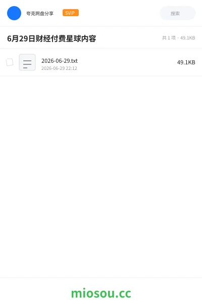 《6月29日财经付费星球内容》教程学习资源封面
