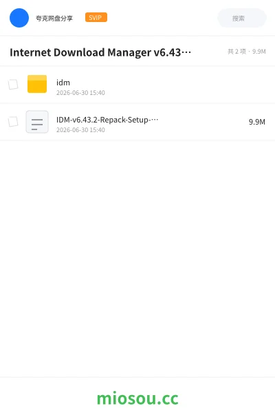 《【必备神器】Internet Download Manager v6.43.2 中文直装版》软件网盘|学习资源网盘