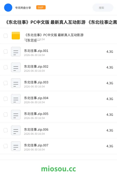 《🕹️《东北往事》PC中文版 最新真人互动影游 《东北往事之黑道风云二十年》》游戏网盘｜学习资源网盘
