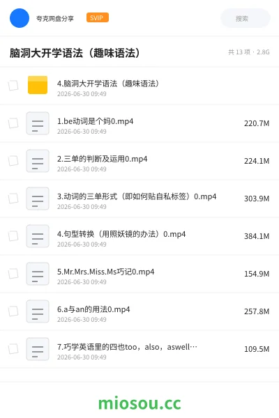 《脑洞大开学语法(趣味语法)》英语网盘|学习资源网盘