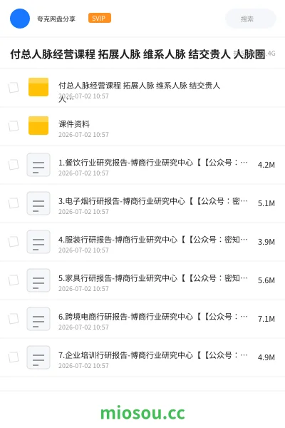 《付总人脉经营课程 拓展人脉 维系人脉 结交贵人 人脉圈》教程学习资源封面