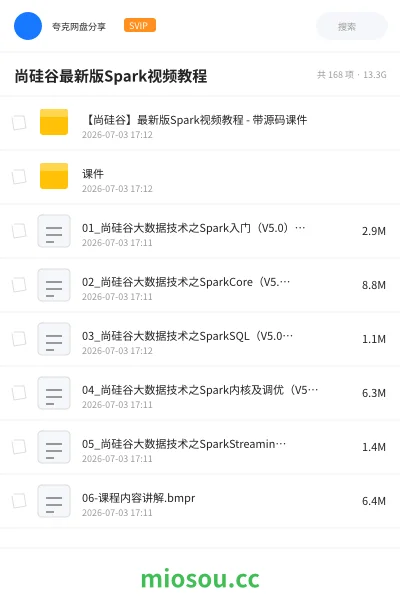《尚硅谷最新版Spark视频教程》编程学习资源封面