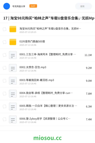 《17 | 淘宝98元购买“柏林之声”车载U盘音乐合集,无损Mp3格式 |》音乐网盘|学习资源网盘