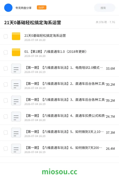 《21天0基础轻松搞定淘系运营》教程网盘|学习资源网盘