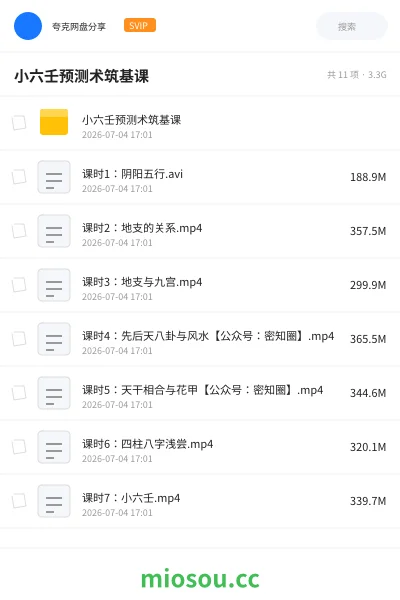 《小六壬预测术筑基课》教程学习资源封面