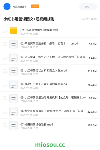 《小红书运营课图文+短视频规则》教程学习资源封面