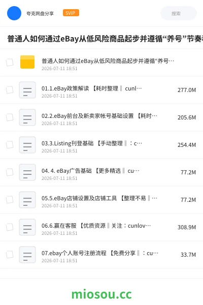 《普通人如何通过eBay从低风险商品起步并遵循“养号”节奏稳健销售》人工智能学习资源封面