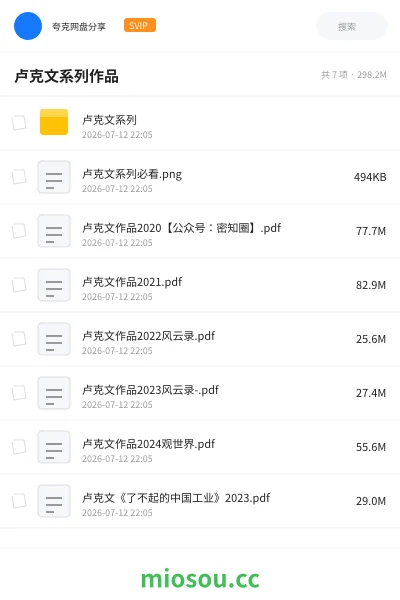 《卢克文系列作品》书籍网盘|学习资源网盘