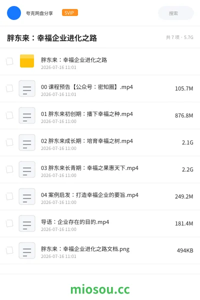 《胖东来:幸福企业进化之路》教程网盘|学习资源网盘