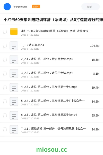 《小红书60天集训陪跑训练营(系统课)从0打造能赚钱的账号》人工智能学习资源封面