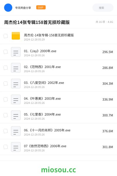 周杰伦14张专辑158首无损珍藏版