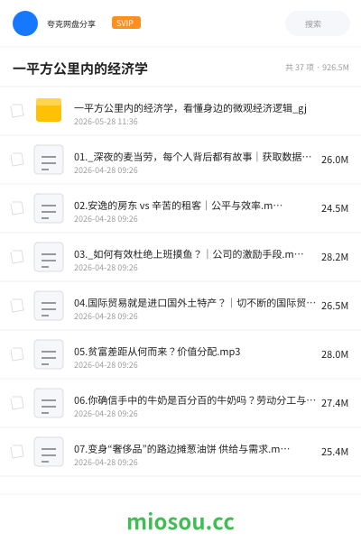 一平方公里内的经济学