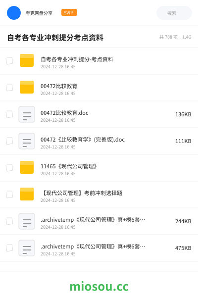 自考各专业冲刺提分考点资料