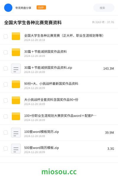 全国大学生各种比赛竞赛资料