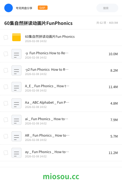 60集自然拼读动画片FunPhonics